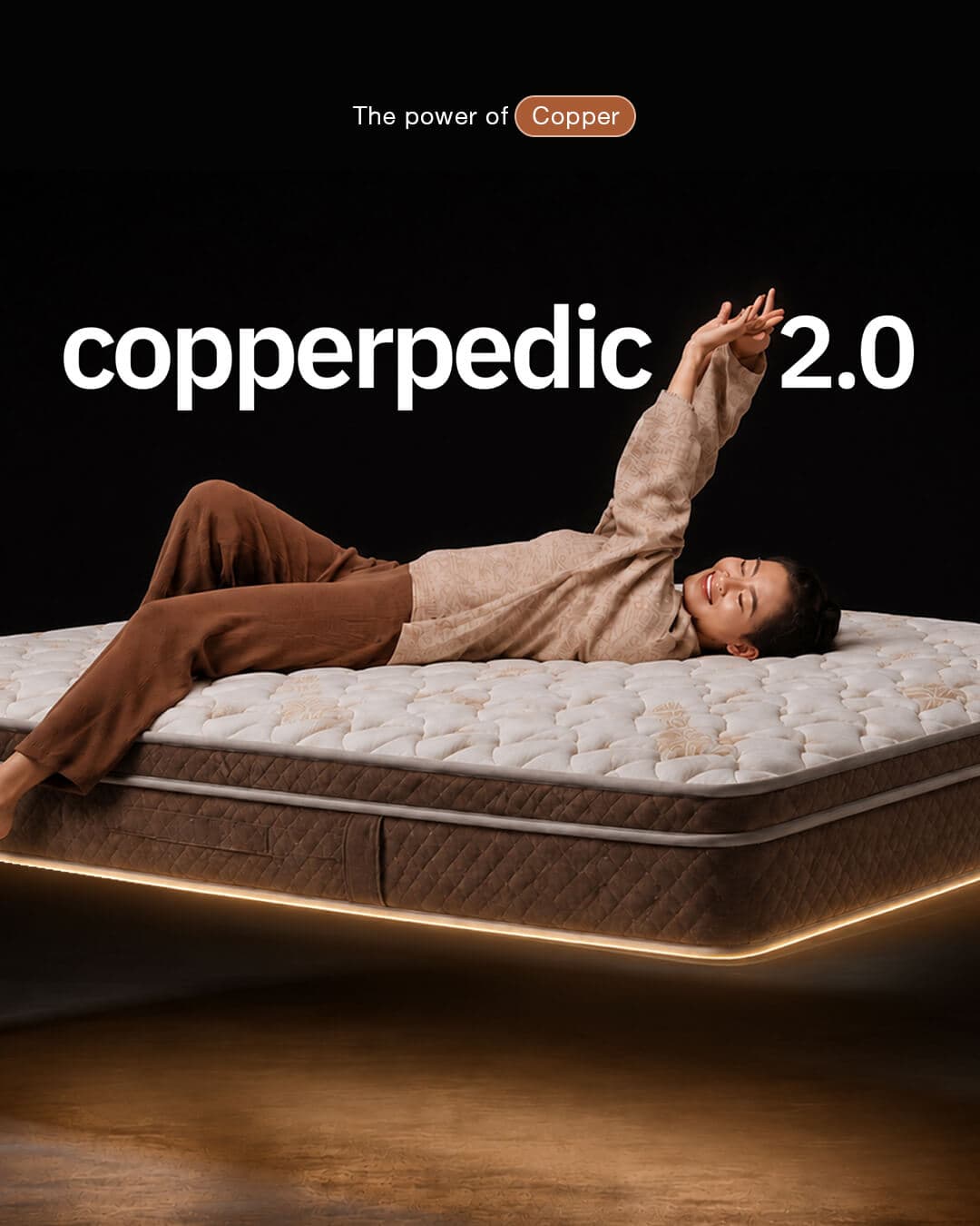 Copperpedic mattress hero banner